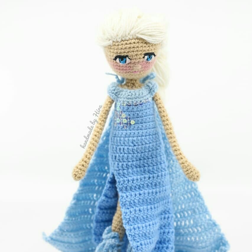 Disney Inspired Elsa - Handmade Amigurumi Doll