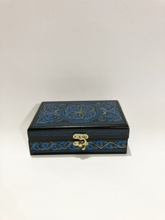 Hand painted Jewelry Box (blue)