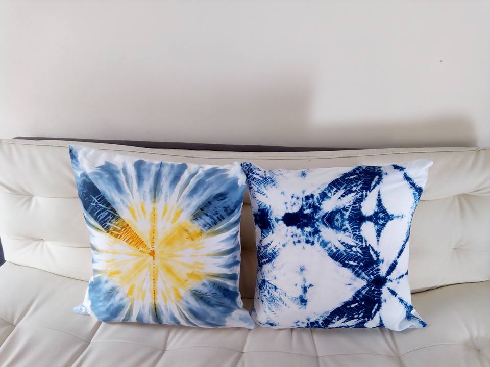 Shabori Tie Dye Cushion