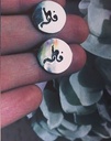 handmade calligraphy ear studs