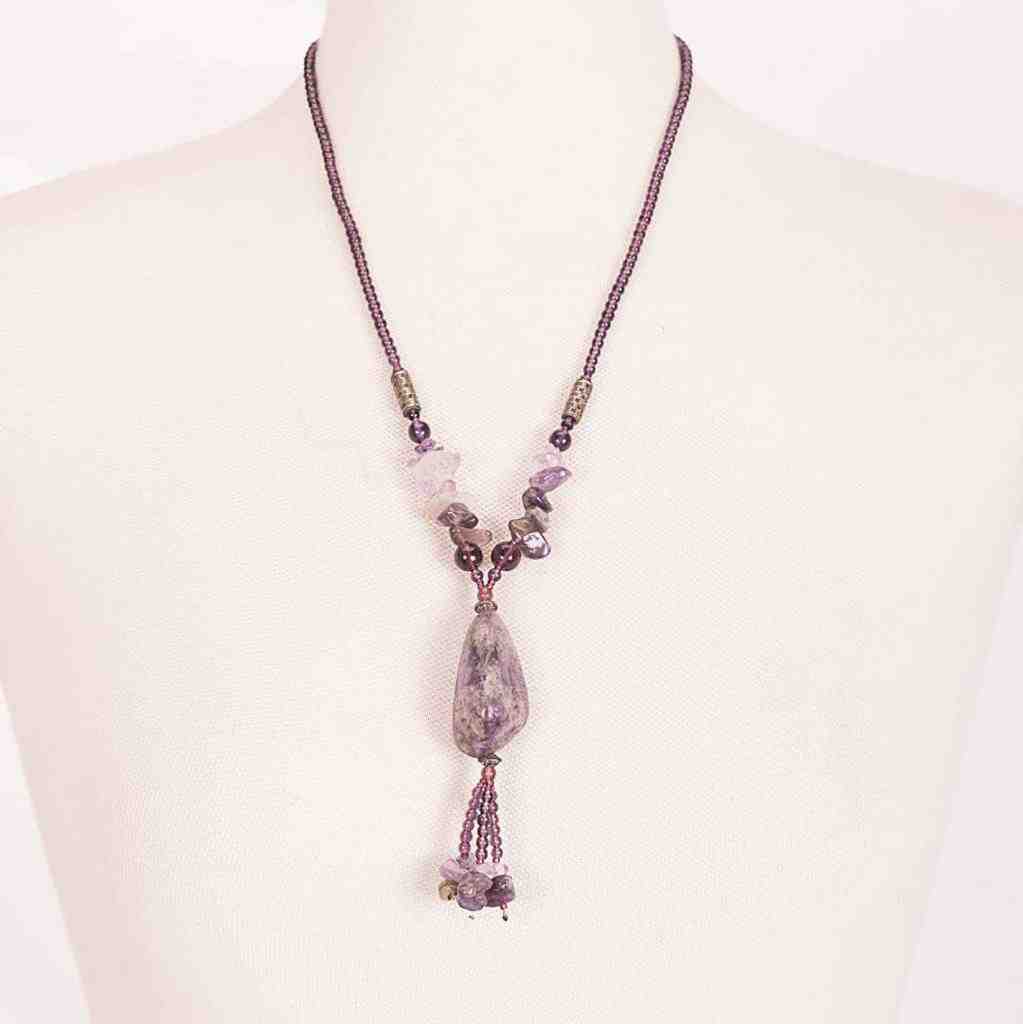 Tumbled Amethyst Pendant