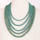Multi Layered Turquoise Mala