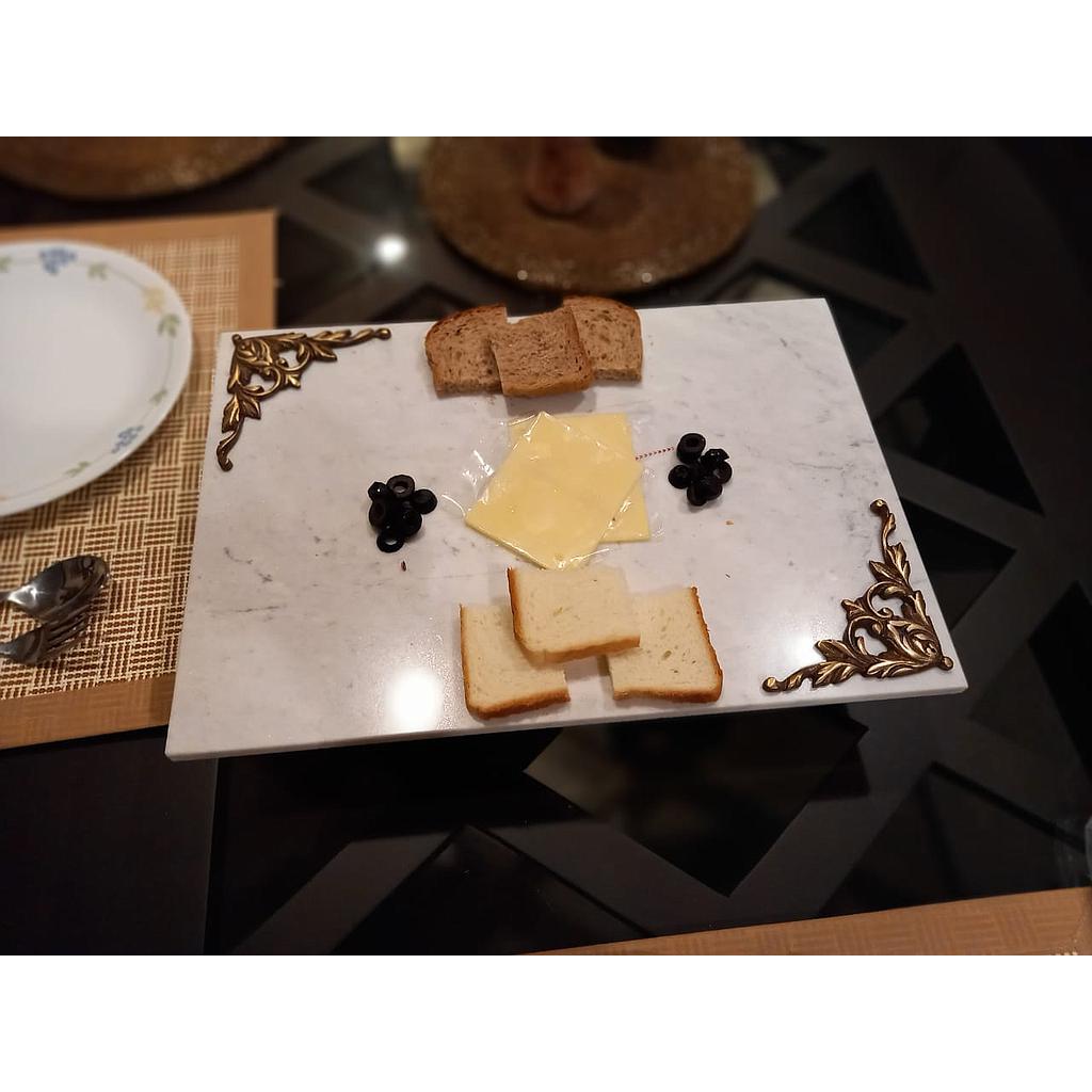Marble serving platter