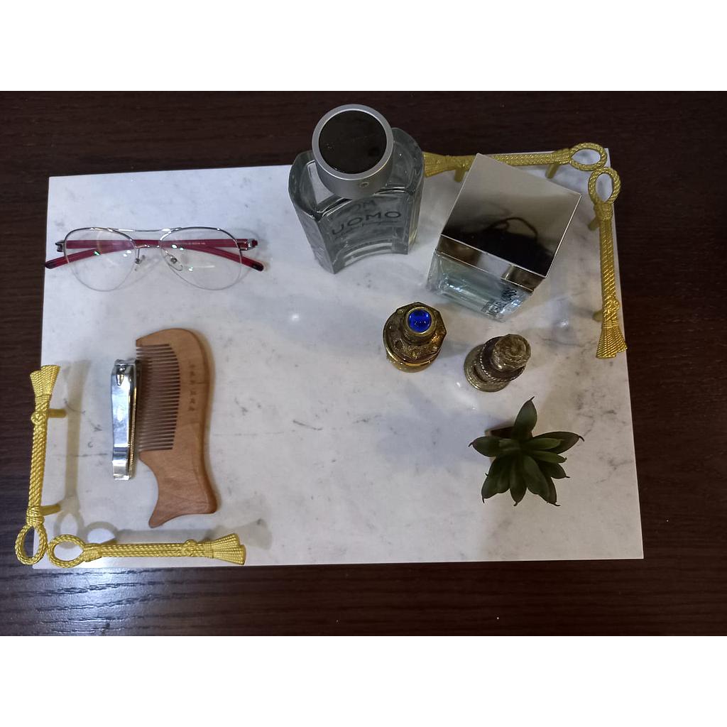 Marble storage tray