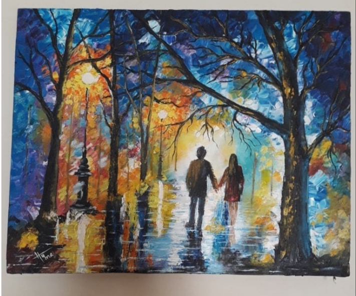 Landscape Knife Painting
