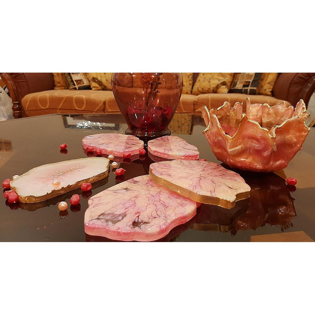 Glacier Resin Coasters