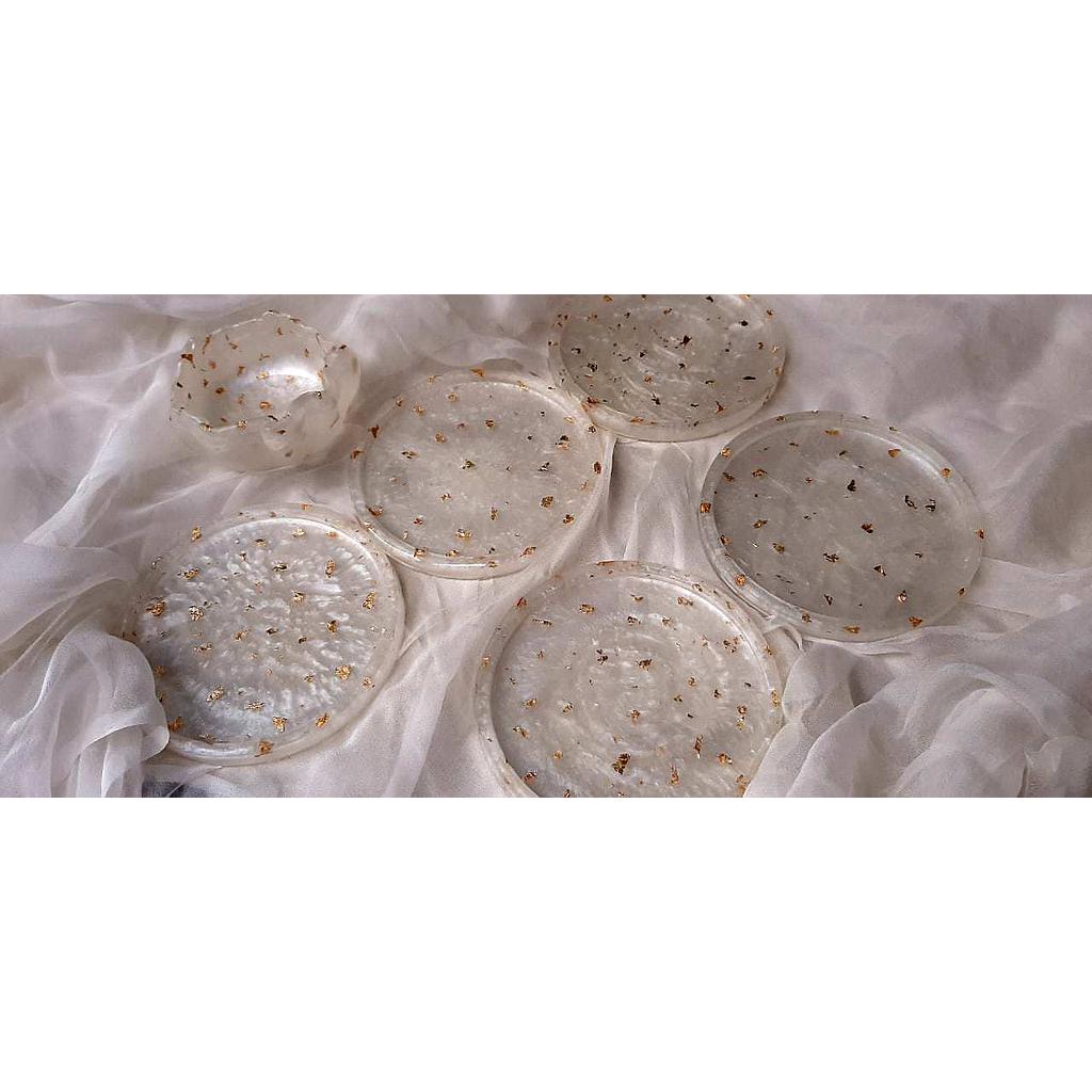 Resin coasters set