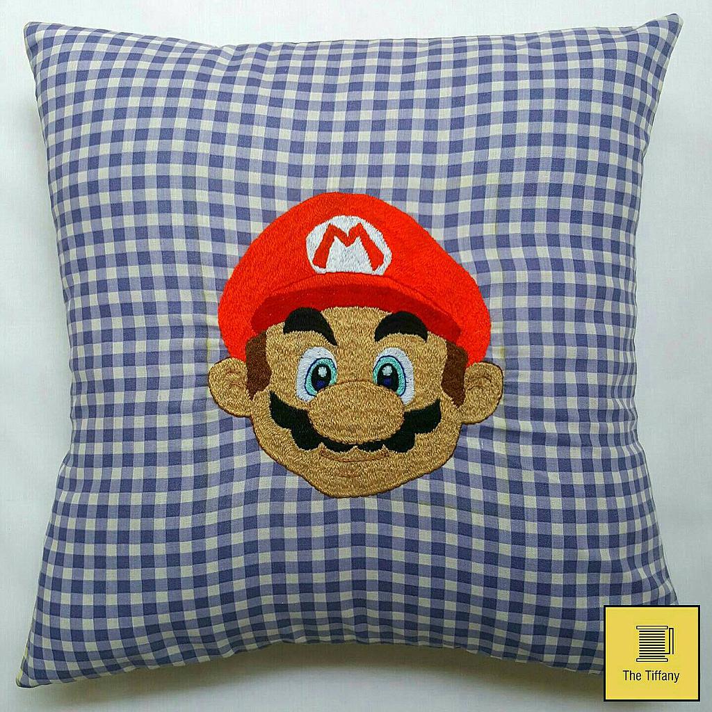 Checkered Mario Cushion Cover