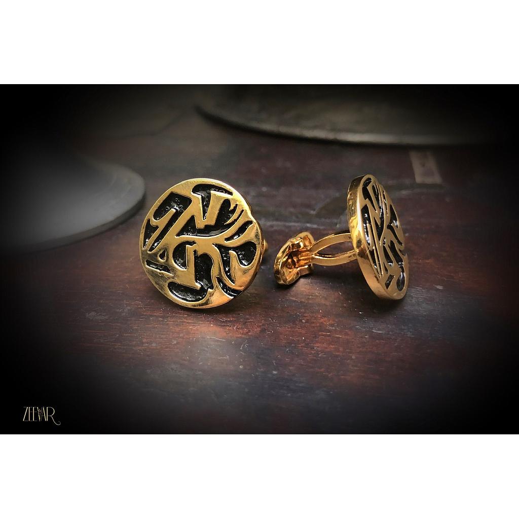 925 Silver Gold Plated Customised Cufflinks