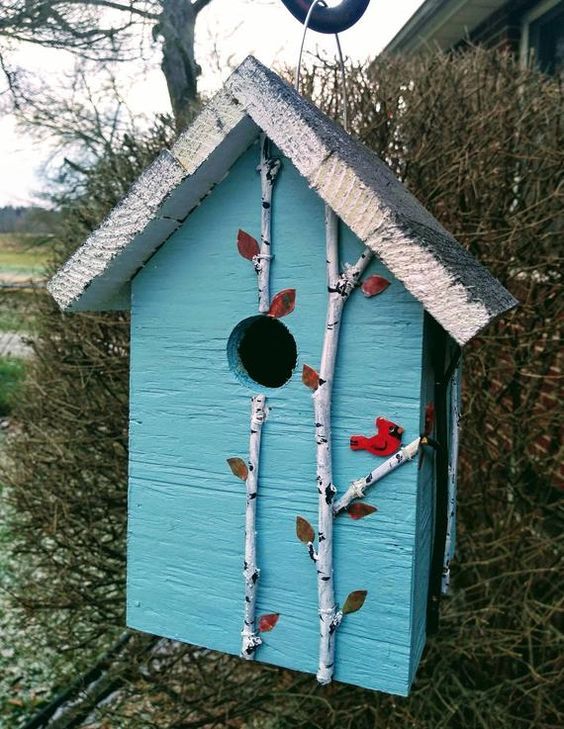 Colorful Handmade Bird House