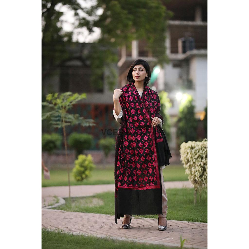 Embroidered Phulkari Shawl