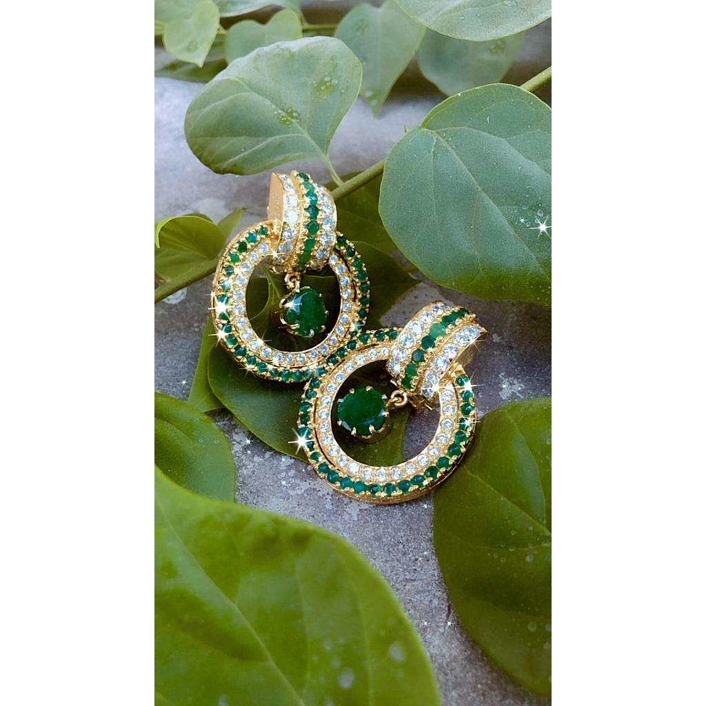 Emerald Green Earrings