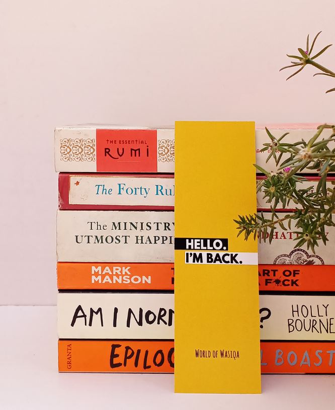 Bookmark- Hello, I am Back