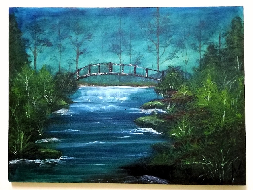 Bridge over a Waterfall - Bob Ross