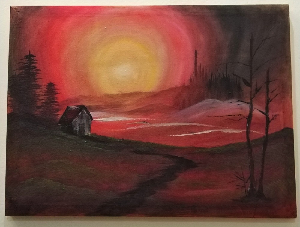 Sun and Mountains - Bob Ross