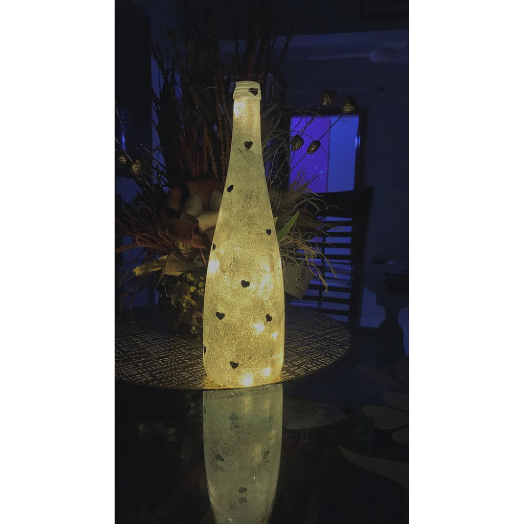 Glowing bottles