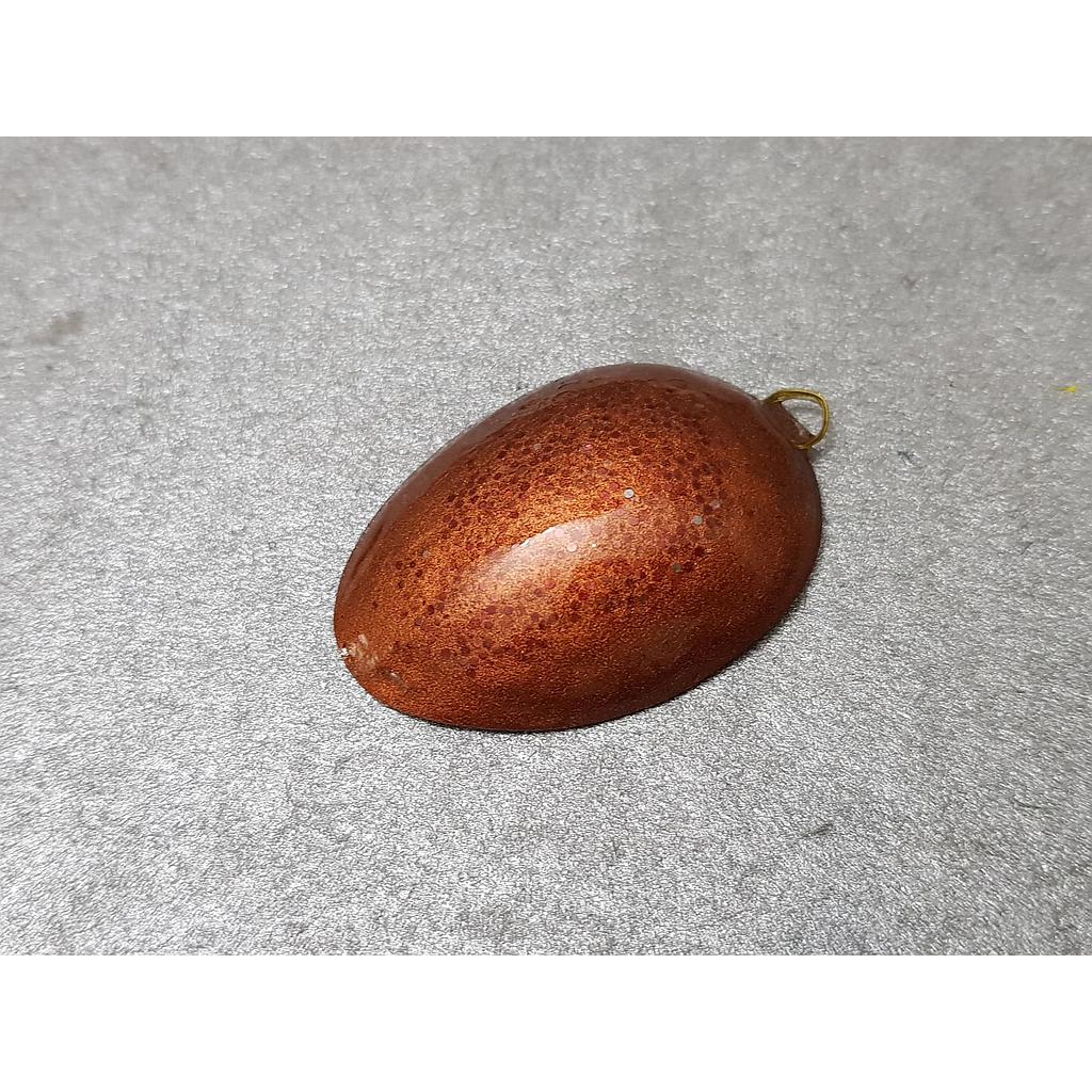 Red Glitter Resin Pendant rp3