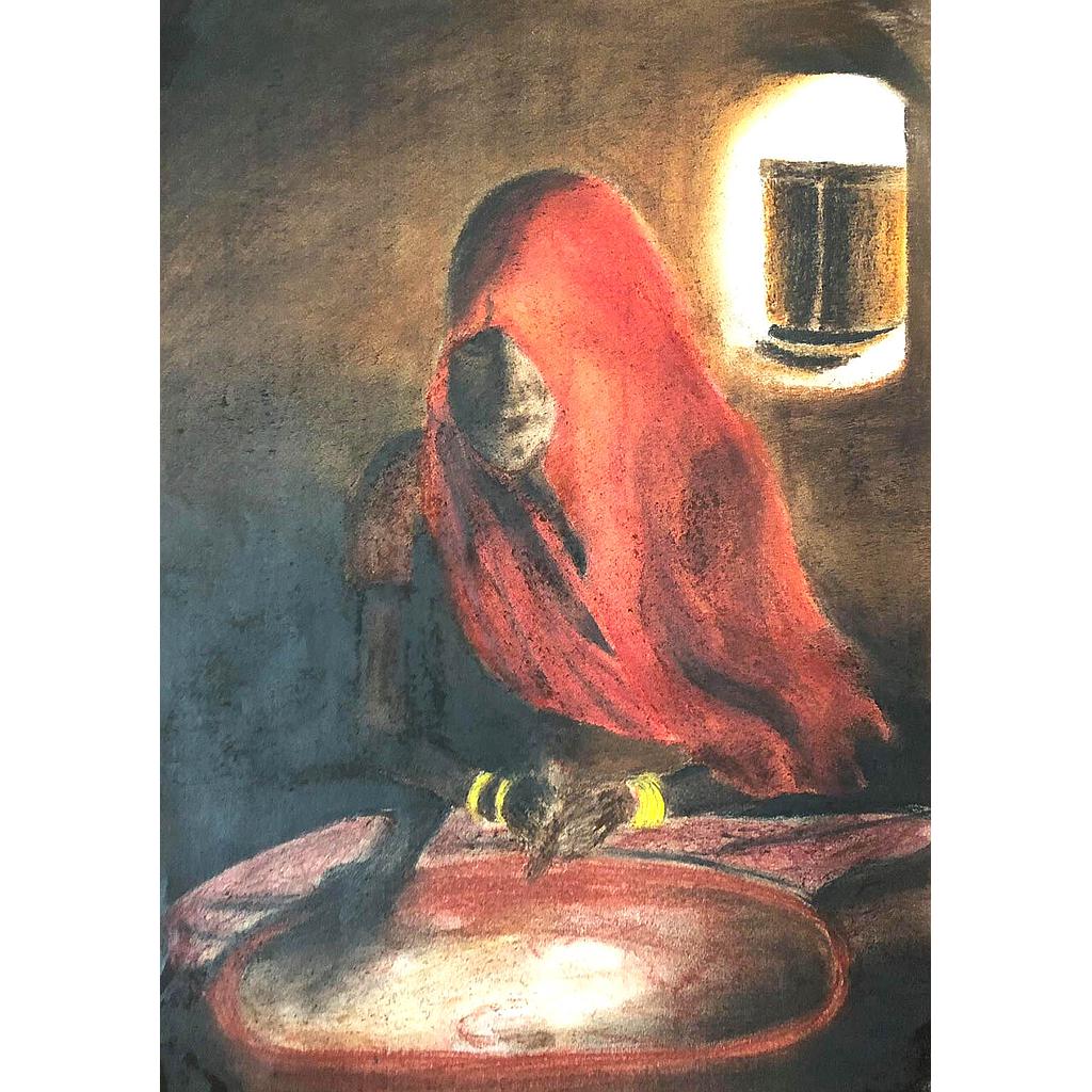 Basic Necessities - Oil Pastel Drawing