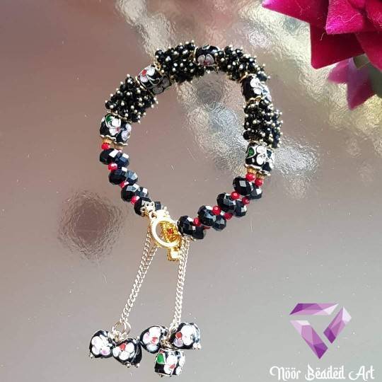 Black Meenakari Bangle Bracelet