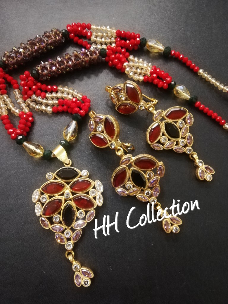 Kundan Mala with Earrings