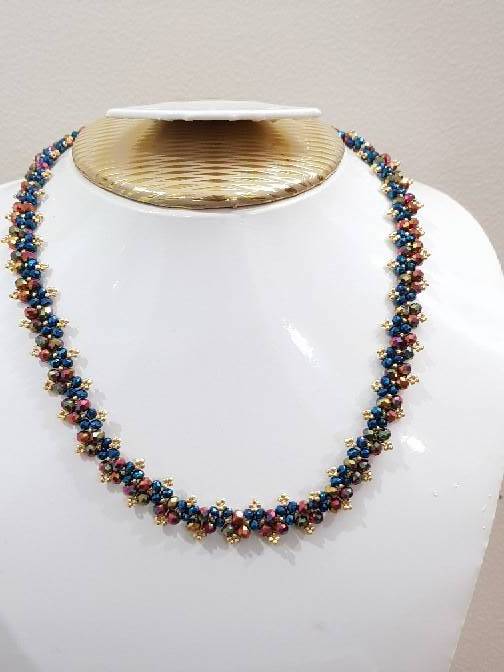Double Oned Beaded Necklace