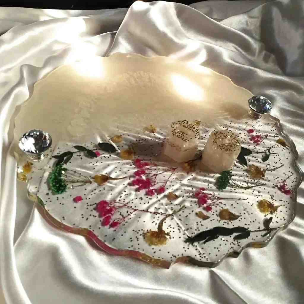 Dry flowers Resin tray (multipurpose)