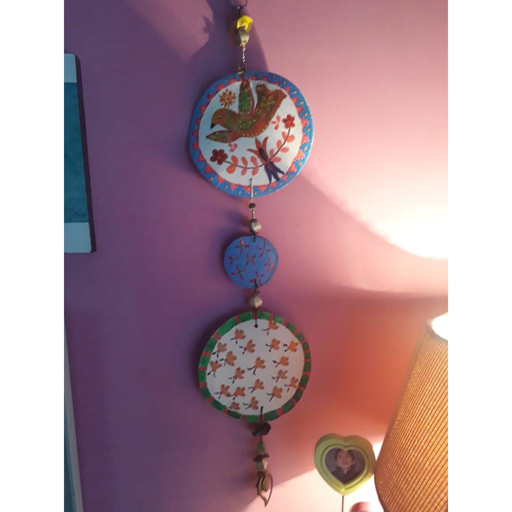 Clay wall hanging Hand painted