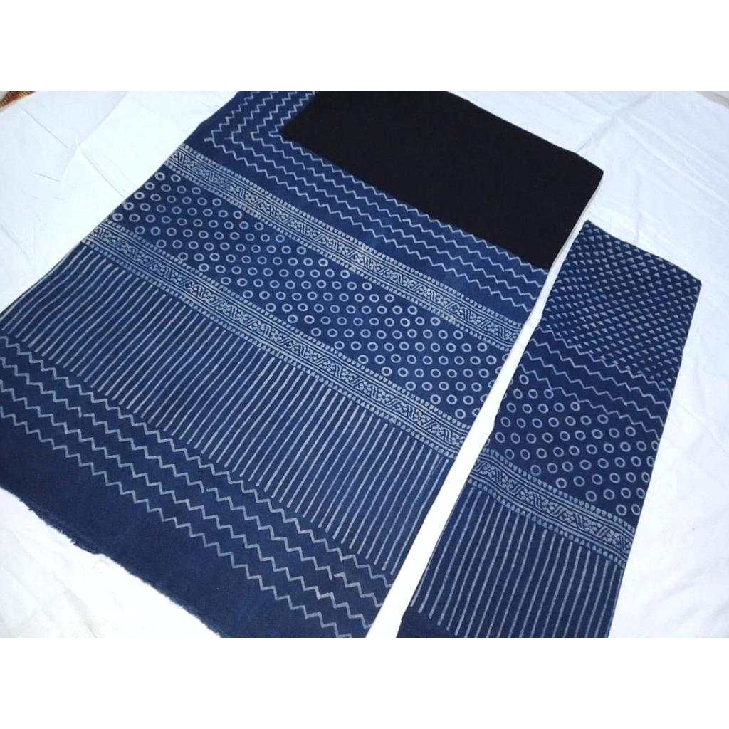 Ajrak Natural Dye Indigo Multi 2 Piece Suit