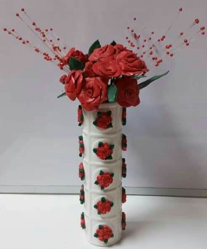 Dough Flower Vase
