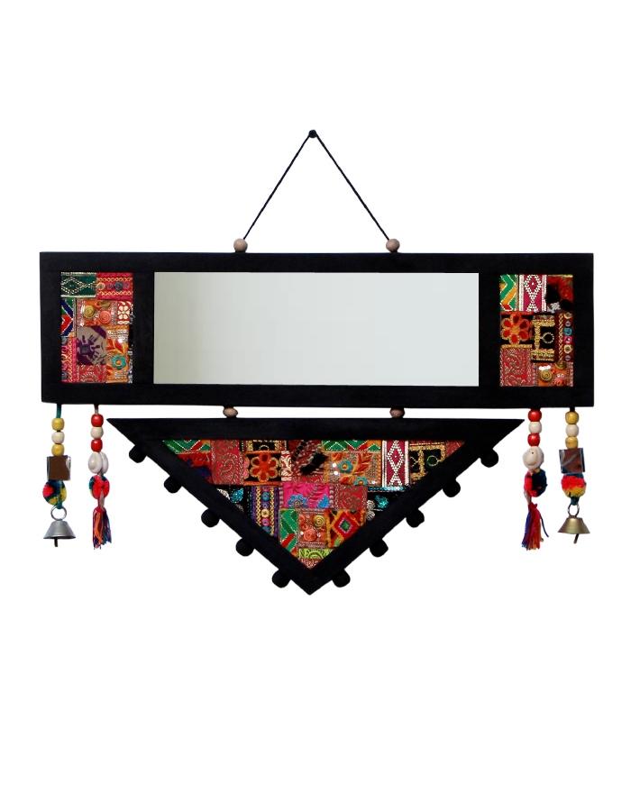 Wall Hanging Double Portion With Mirror