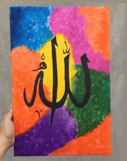 Acrylic Calligraphy Painting