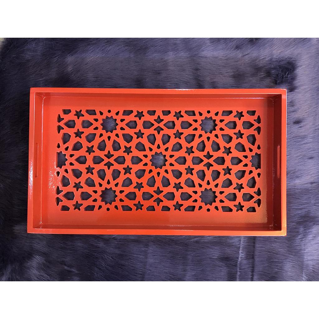 Orange Jaali Tray