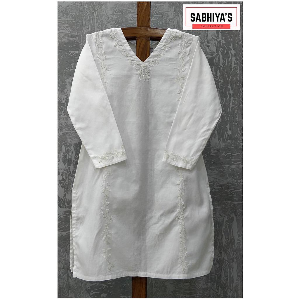 Classic White Embroidery Shirt