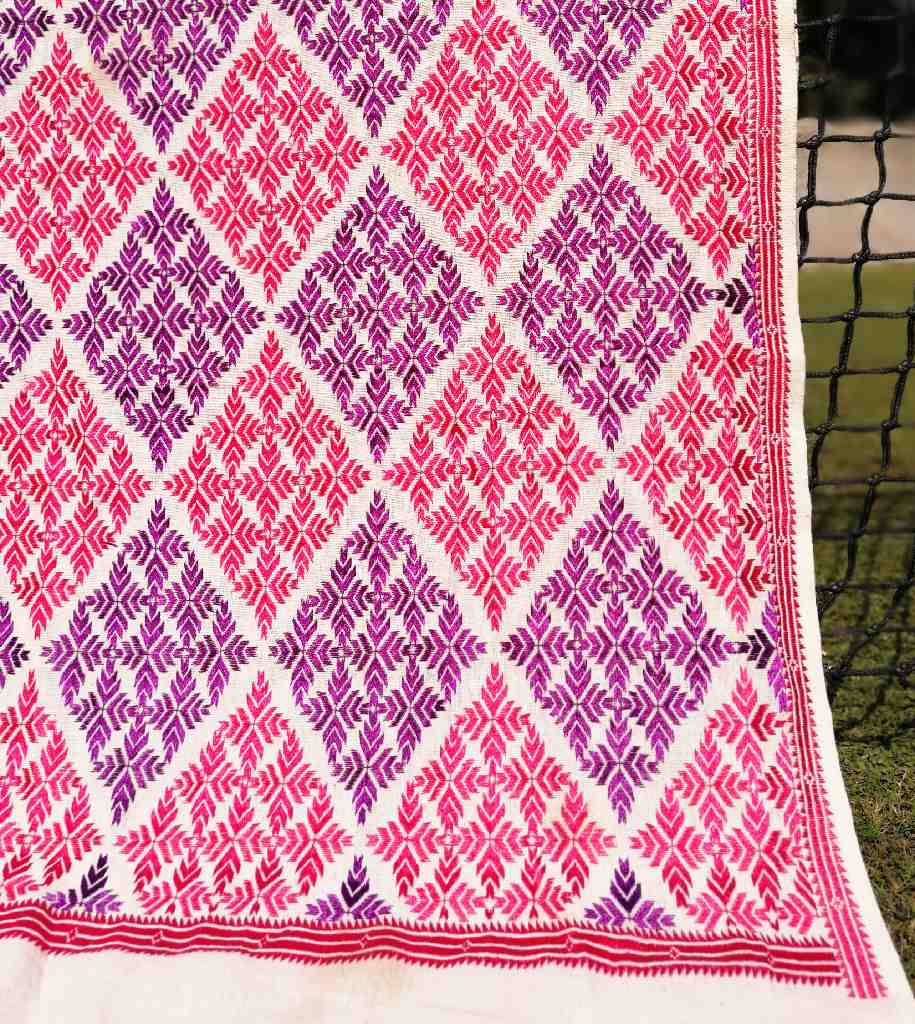 Embroidered Phulkari Shawl          