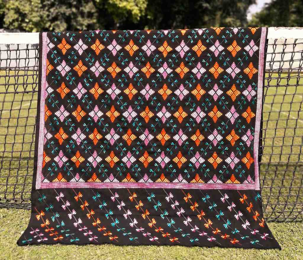 Embroidered Phulkari Shawl        