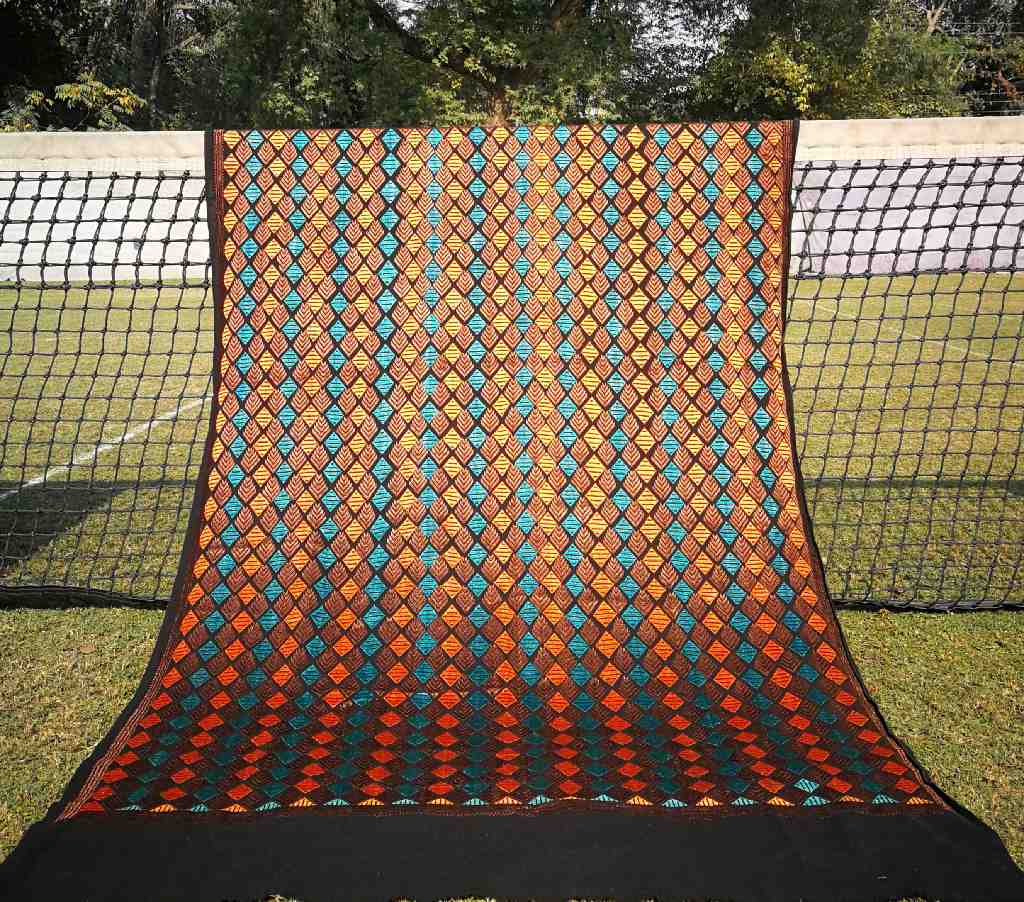Embroidered Phulkari Shawl               