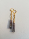 Adorned Black Eardrops