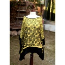 Embroidered Yellow Poncho