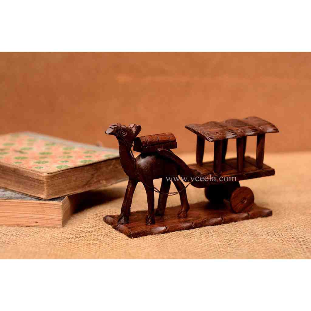 Cultural Wooden Camel Cart