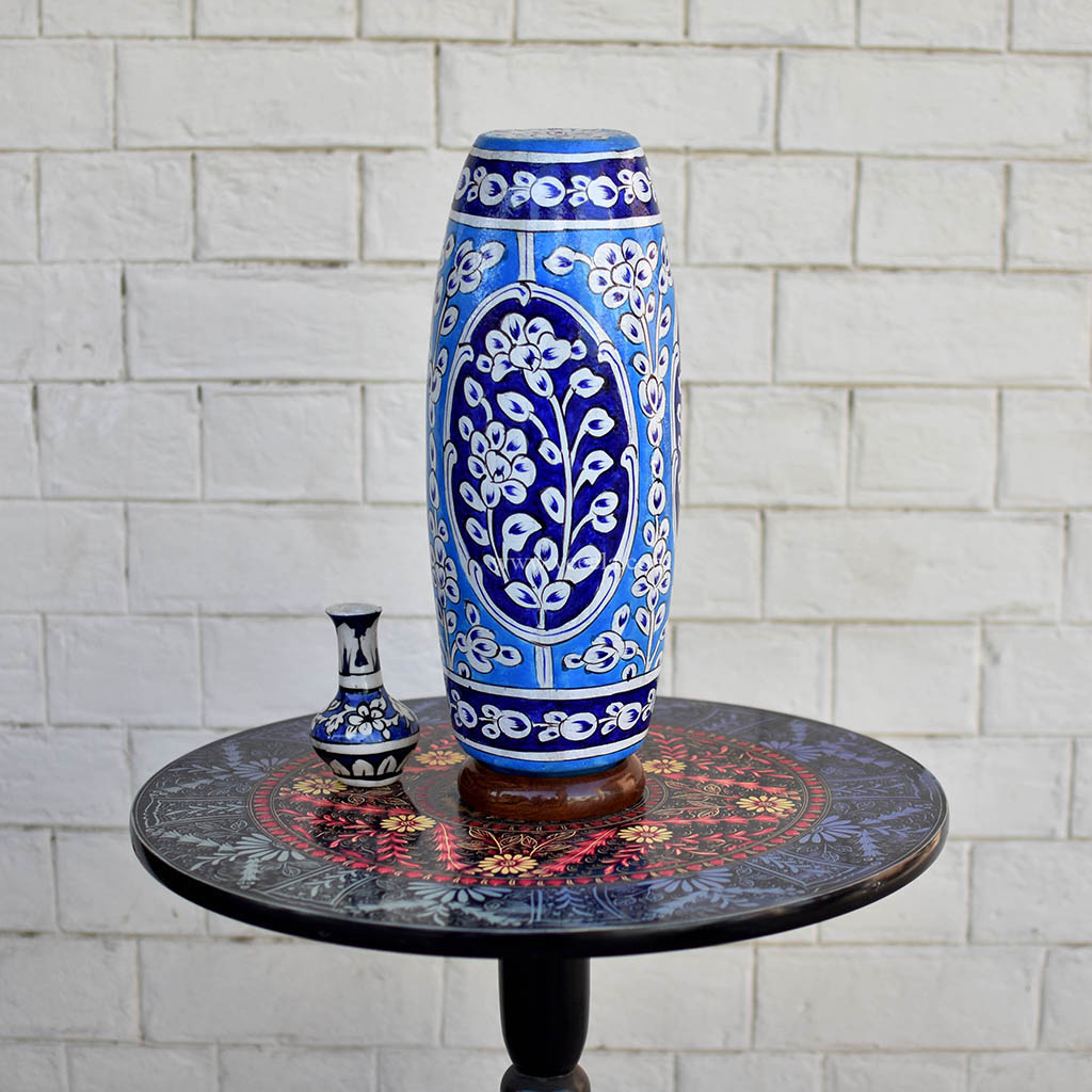 Hand Painted Camel Skin Lamp