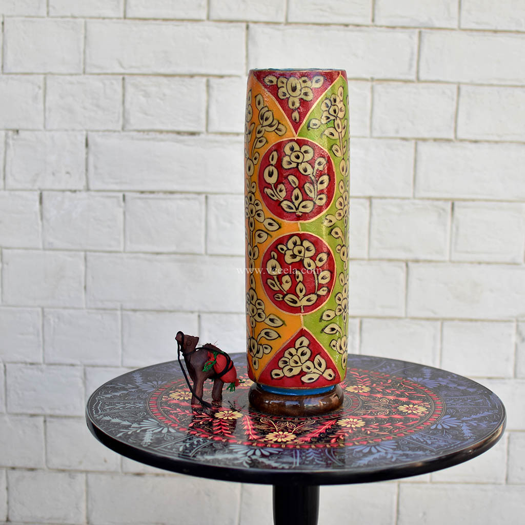 Hand Painted Camel Skin Lamp 22