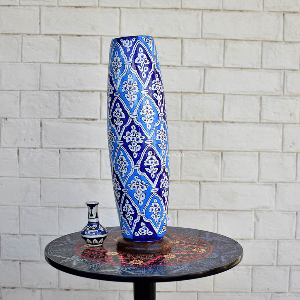 Hand Painted Camel Skin Lamp