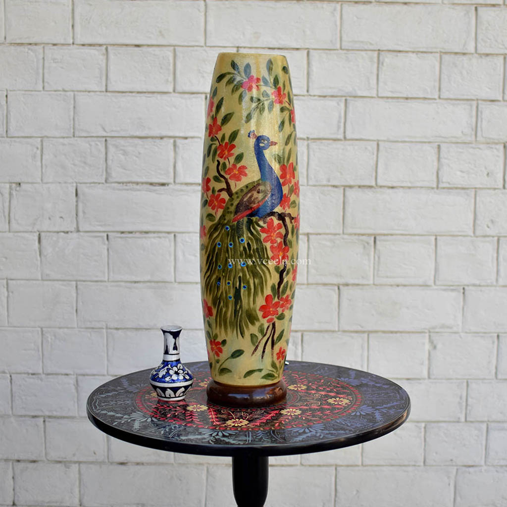 Hand Painted Camel Skin Lamp