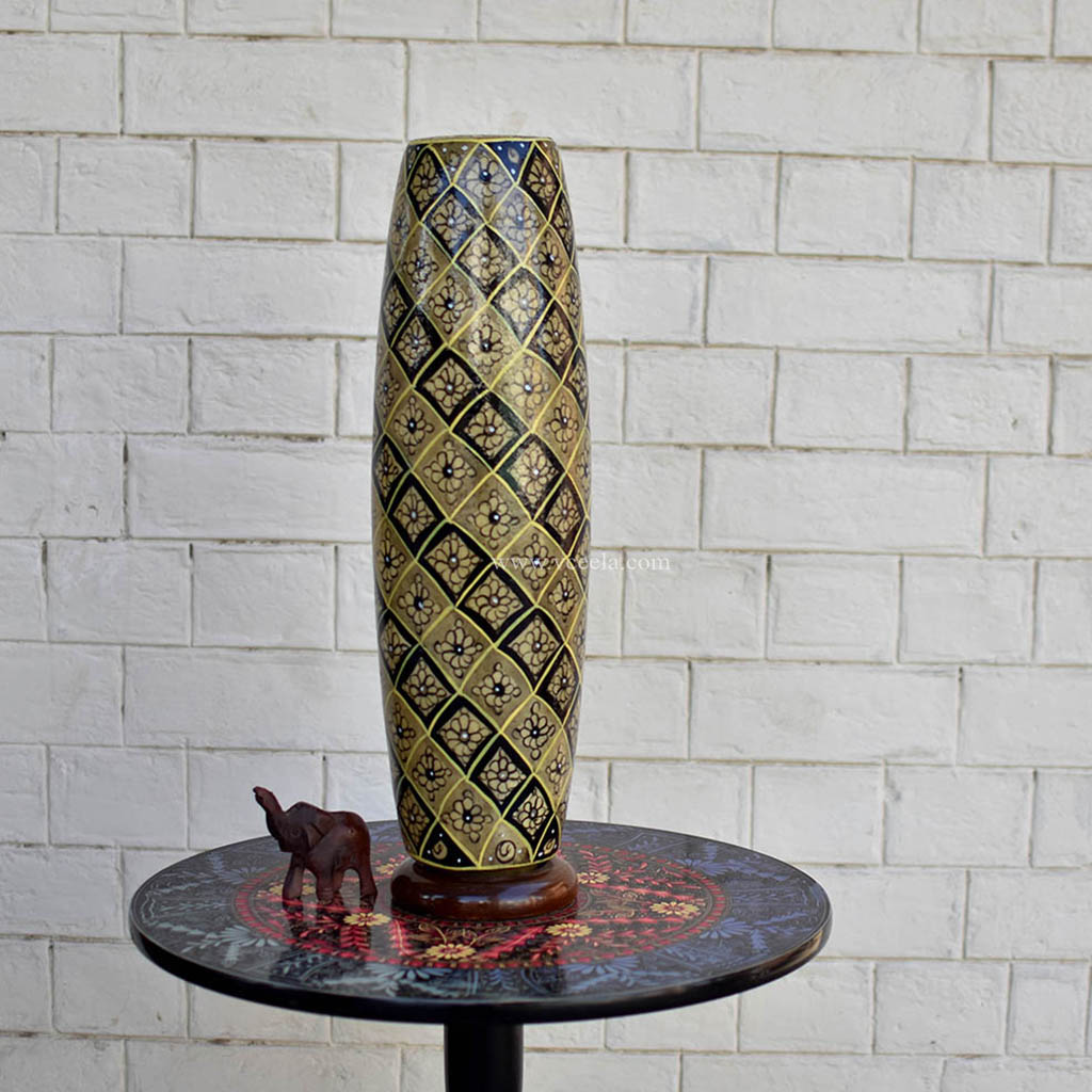 Hand Painted Camel Skin Lamp