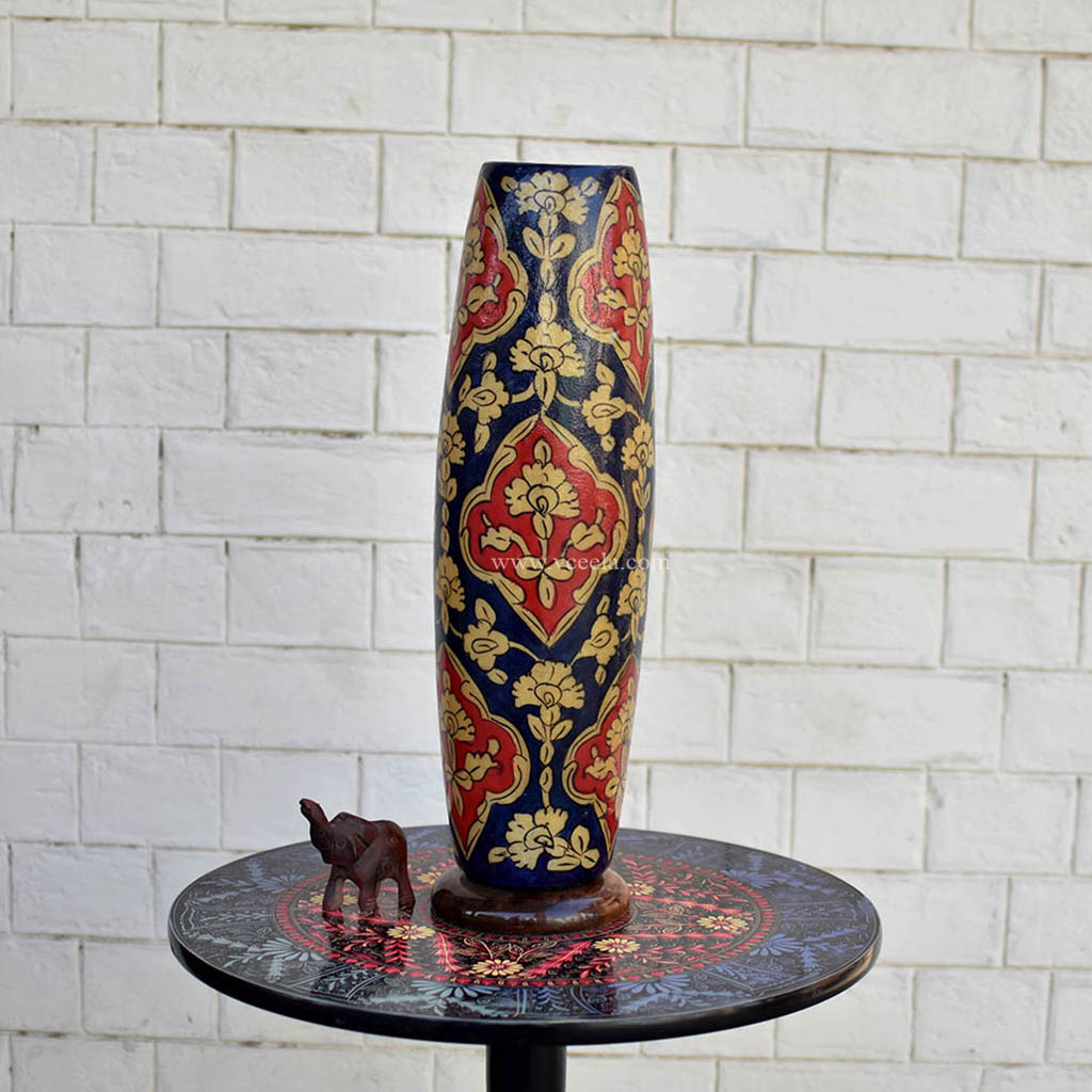 Hand Painted Camel Skin Lamp