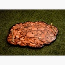 Golden Wooden Chips Epoxy Resin Tray