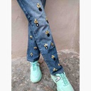 Denim Jeans with Beautiful Hand Embroidery  