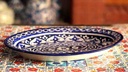 Blue Pottery Rice Dish
