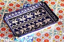 Blue Pottery Cookie Dish