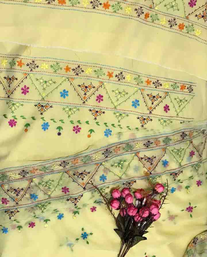 Embroidered Shirt with Dupatta